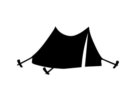 Svg Files Silhouette Tent Cut File Camping Clipart Dxf Tent Svg File ...