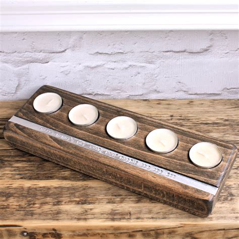 Personalised Wooden Tealight Holder By Warner's End