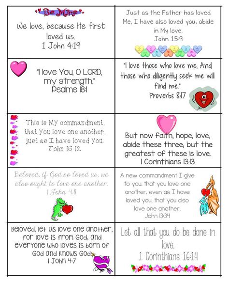 Printable Bible Verses Valentine's Card http://ministry-to-children.com/printable-bible-verse ...