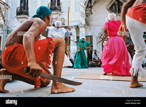 Dancers performing at a festival of Afro Cuban culture in Guanabacoa near Havana Cuba Stock ...