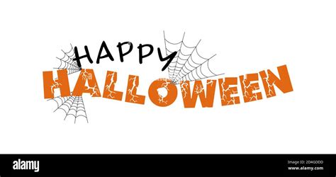 Happy Halloween title. EPS 10 vector, grouped for easy editing. No open ...