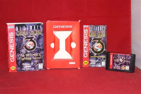ULTIMATE MORTAL KOMBAT 3 (Sega Genesis, 1996) Authentic Game Cartridge CIB $65.00 - PicClick
