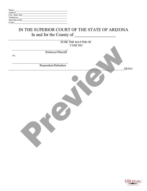 Pima Arizona Superior Court Blank - Superior court in pima county | US ...