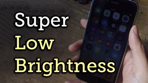 Lower Screen Brightness Below the Default Level on Your iOS Device [How-To] - YouTube