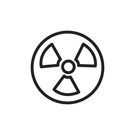 Radioactive icon vector | Free Vector - rawpixel