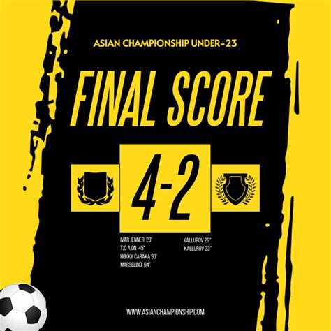 Final Score Soccer Football Template | PosterMyWall