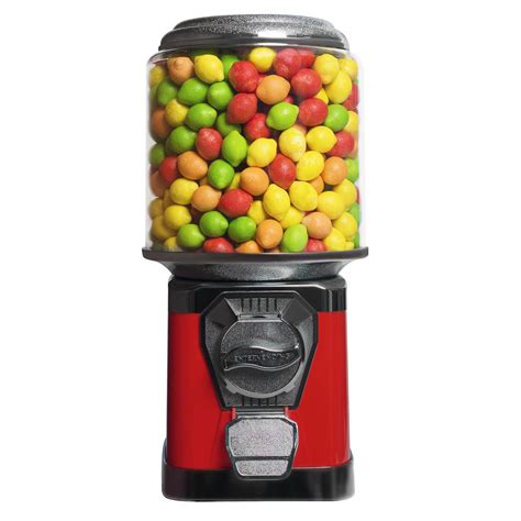 Buy Gumball Machine for Kids - Red Vending Machine with Cylinder Globe ...
