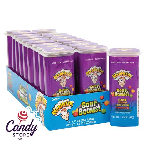 Chewy Warheads Sour Booms Candy 18ct - CandyStore.com