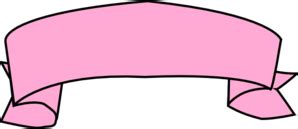 Pink Banner Ribbon Clip Art at Clker.com - vector clip art online, royalty free & public domain