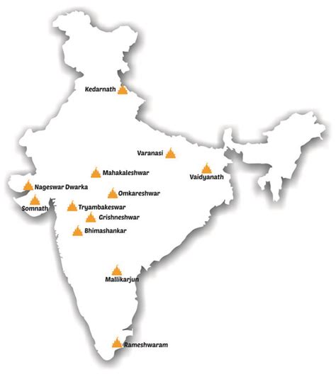 Location 12 Jyotirlinga Map / A jyotirlinga or jyotirling or ...