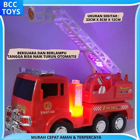 Jual MAINAN ANAK MOBIL PEMADAM KEBAKARAN PMK FIRE RESCUE TEAM TANGGA BISA NAIK TURUN - 175B-2 ...