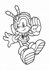 Vector Sonic Coloring Pages sketch template