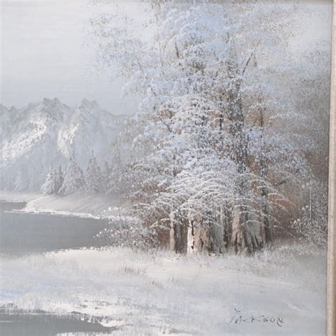 Oil Painting of Winter Landscape | EBTH