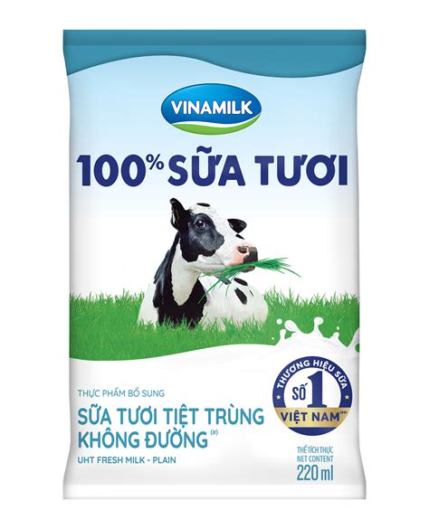 Thùng Sữa tươi tiệt trùng không đường Vinamilk 100% Sữa tươi - 220ml x