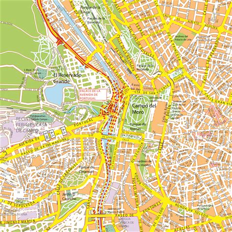 Digital City Map Madrid 773 | The World of Maps.com