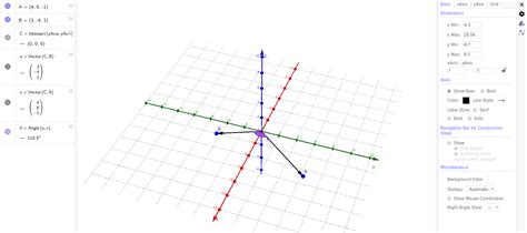 Angle Between two Vectors – GeoGebra