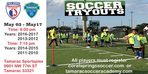 Academy Soccer Tryouts – Coral Springs Soccer Academy