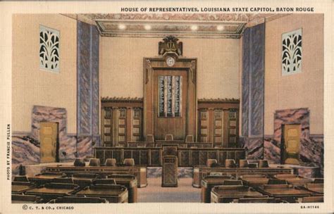 House of Representatives, Louisiana State Capitol Baton Rouge, LA Postcard