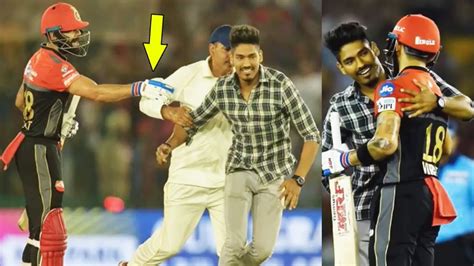 Virat Kohli Fan Jump In The Ground To Hug Kohli During IPL 2019 RCB VS ...