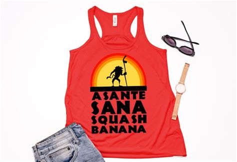 Rafiki Asante Sana Squash Banana Tank Top/ Lion King T-shirt / | Etsy