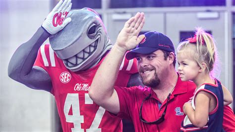 Ole Miss unveils its Landshark mascot at Meet the Rebels Day