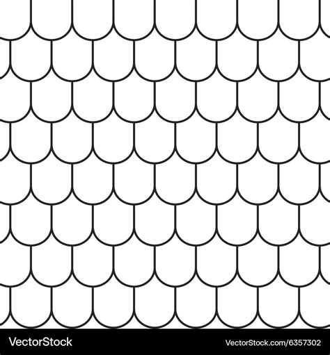 Roof tile geometric seamless pattern Royalty Free Vector