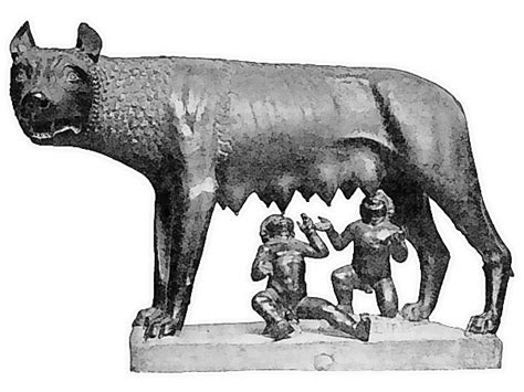 She wolf suckles Romulus and Remus - /religion_mythology/Roman/She_wolf ...