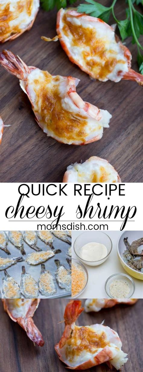 A delicious appetizer of cheesy tiger shrimp. A quick and easy recipe ...