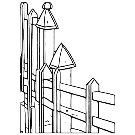 Fence Design Coloring Page · Creative Fabrica