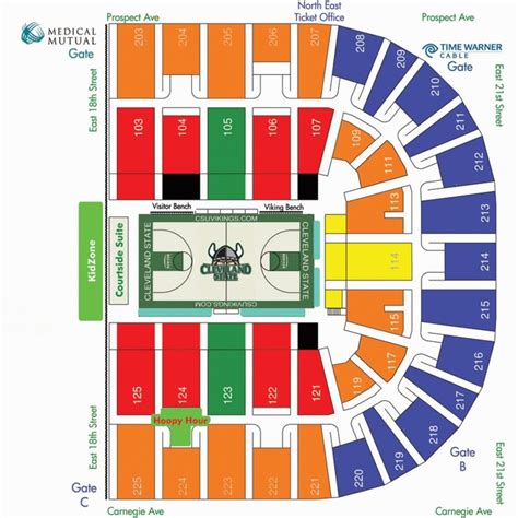 wolstein center seating chart rows di 2020