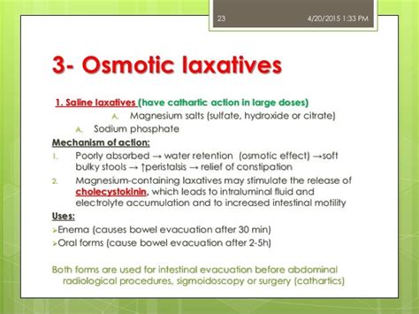 treatment of constipation