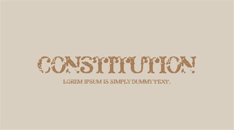 Constitution Font : Download Free for Desktop & Webfont