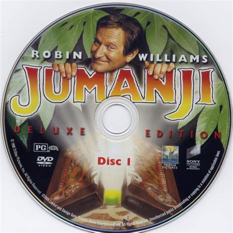 Jumanji (1995) DE R1 - Movie DVD - CD Label, DVD Cover, Front Cover