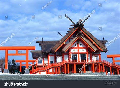 Red Japanese Temple Stock Photo 54786517 : Shutterstock