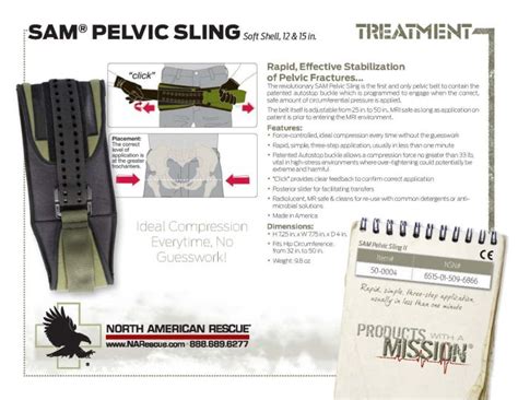 SAM Pelvic Sling Product Information Sheet | North American Rescue