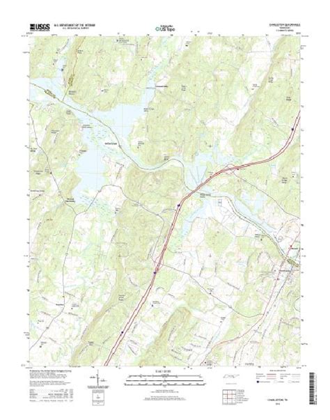 MyTopo Charleston, Tennessee USGS Quad Topo Map