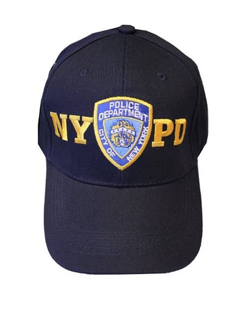 Official NYPD Cap Mens Baseball Hat New York Police Dept Hat Navy ...