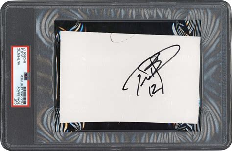 Early Tom Brady Cut Signature (PSA)