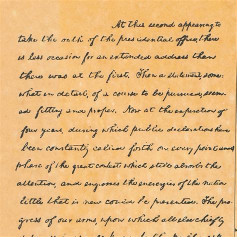 Abraham Lincoln - Second Inaugural Address, April 10, 1865 – store ...