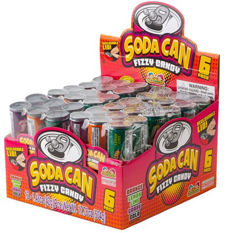 Soda Can Fizzy Candy - 12CT Box • Kids Candy Shoppe • Bulk Candy • Oh ...