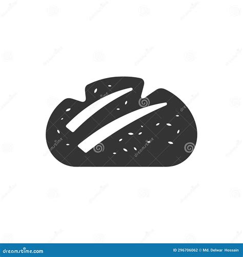 Sourdough Bread Icon stock vector. Illustration of francisco - 296706062