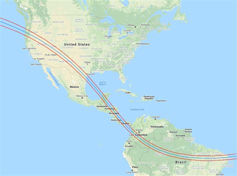 2023 Annular Solar Eclipse Map