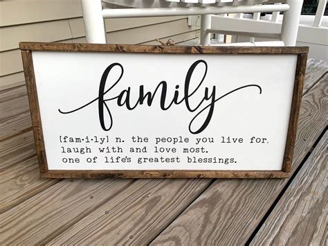 Family Sign Farmhouse Sign House Warming Gift Family - Etsy | Family signs, Family quotes wall ...