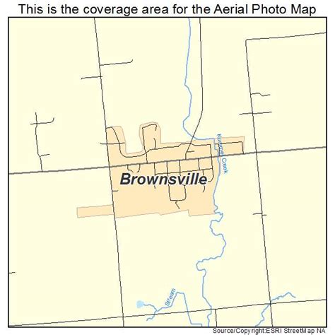 Aerial Photography Map of Brownsville, WI Wisconsin