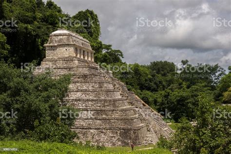 Palenque Pyramid Mexico Stock Photo - Download Image Now - Ancient, Ancient Civilization ...