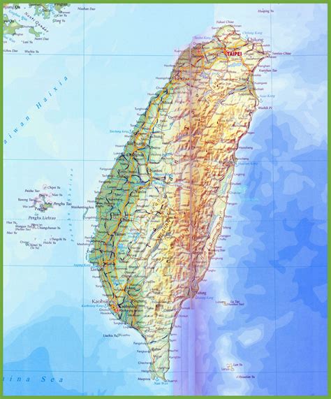 向量 Taiwan 地图