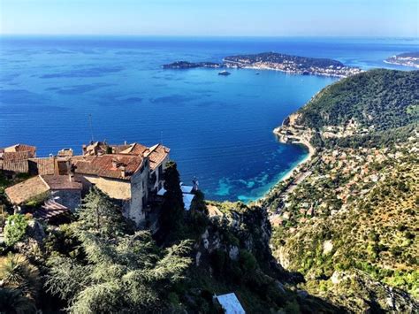 Blue Waters of the French Riviera in Èze, France