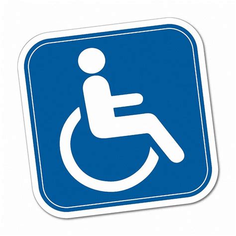 Disabled Sign Sticker Decal Safety Sign Car Vinyl #6255EN | eBay