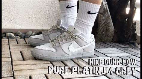 スニーカー NIKE Dunk Low Wolf Grey and Pure Platinumの通販 by よしべ's shop｜ナイキならラクマ - になります