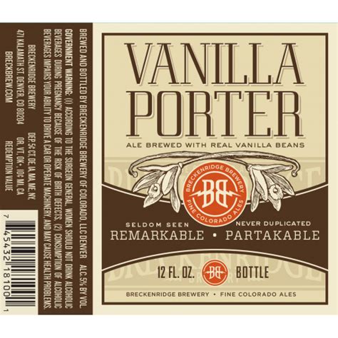 Breckenridge Vanilla Porter | Bell Beverage